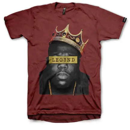 CAMISETA MARCA LEG3ND NOTORIOUS